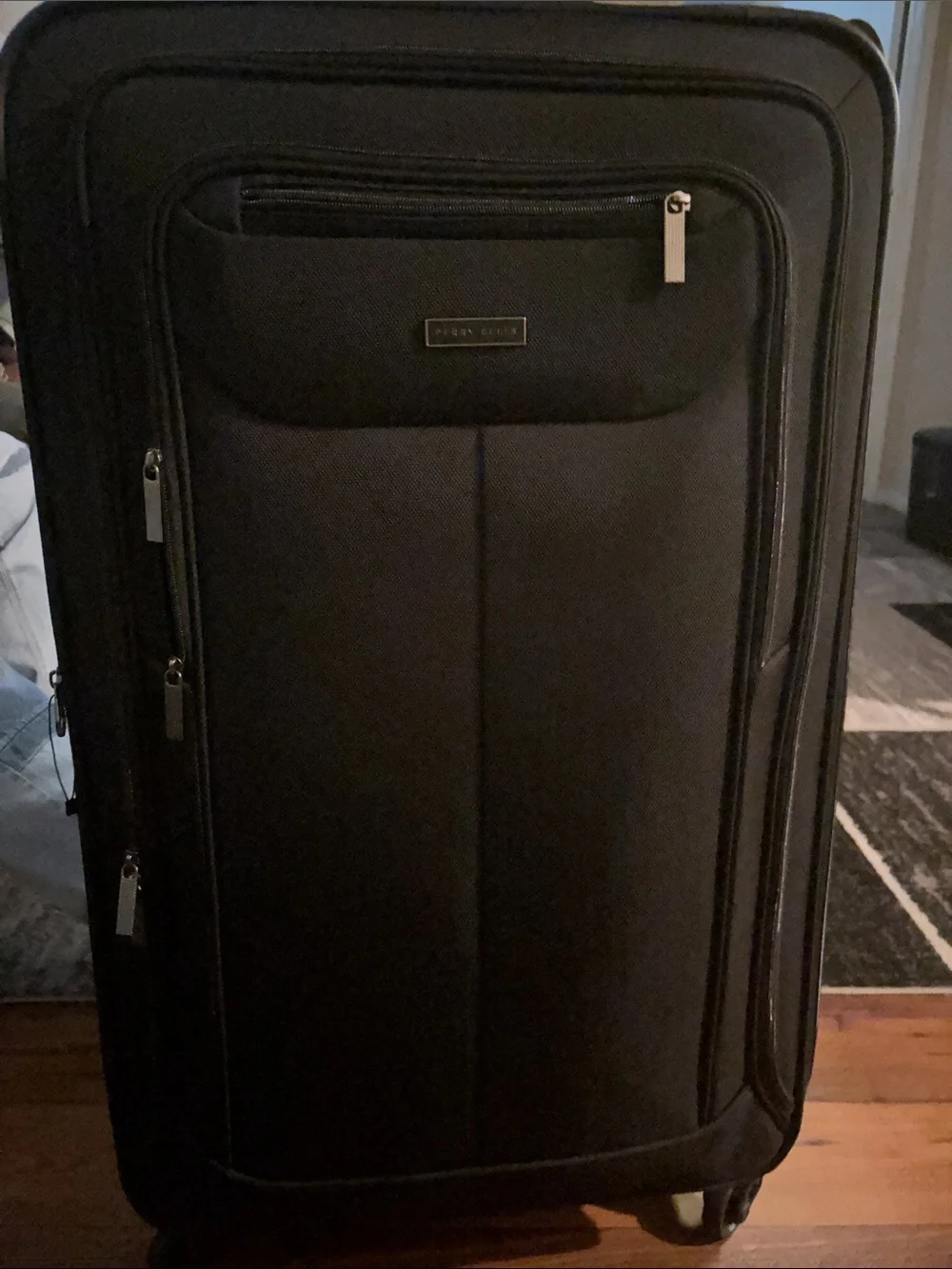 Perry Ellis Black Softside Rolling Luggage